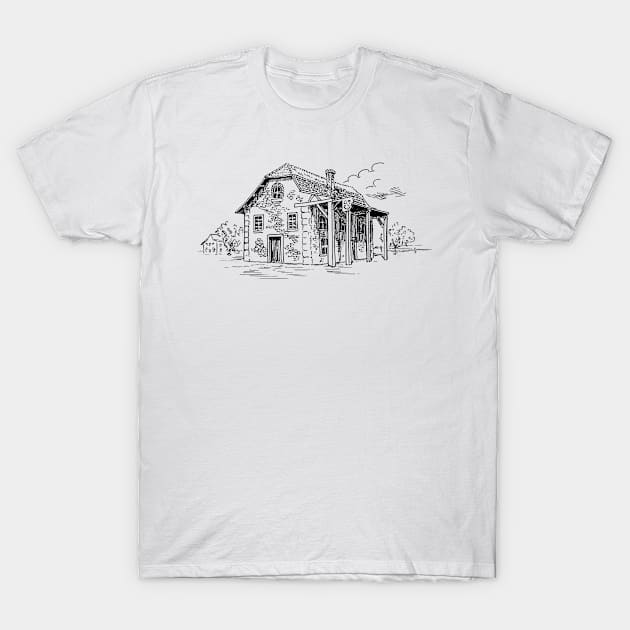 House in old Europe style_01 T-Shirt by Olekter